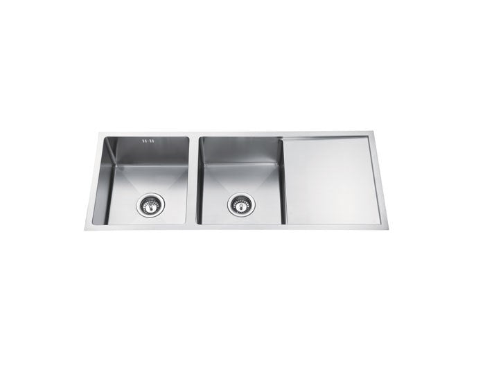 Atlas Double Bowl handmade Sink with Drainer