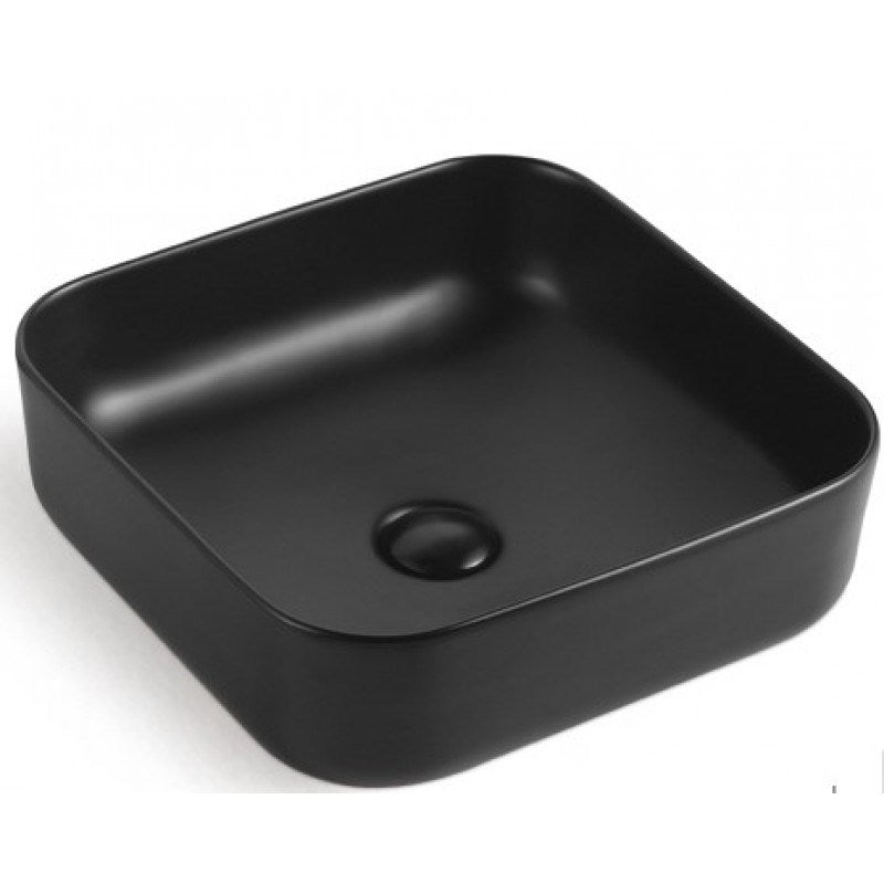 BL488 Matte Black Ceramic Basin 390*390*140mm