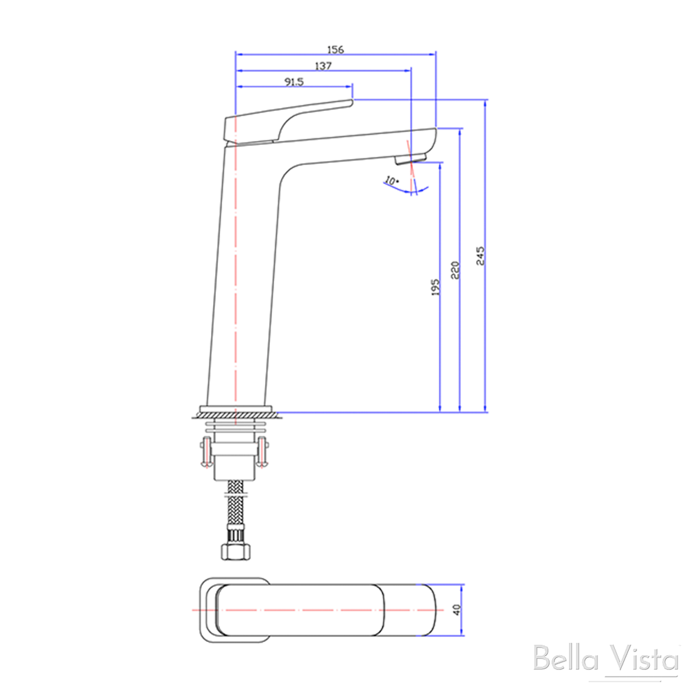 Chaser Basin Mixer TALL