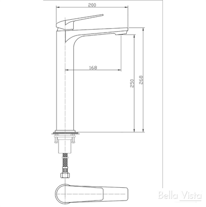 Celsior Tall Basin Mixer - BLACK