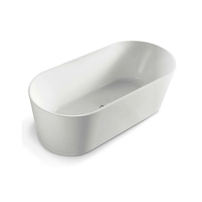 Acrylic Freestanding Bath Gloss White 1400x700x560mm