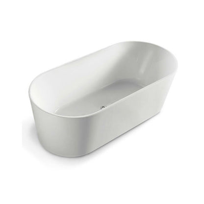 Acrylic Freestanding Bath Gloss White 1400x700x560mm
