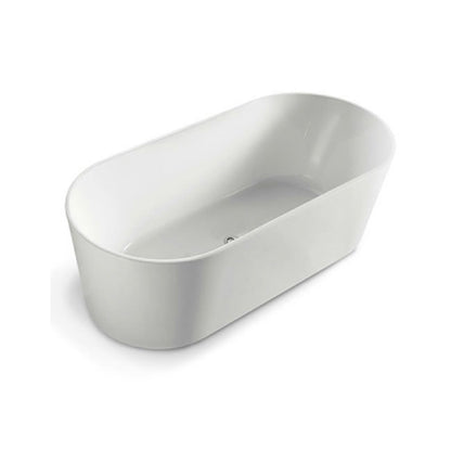 Acrylic Freestanding Bath Matt White 1500x750x580mm