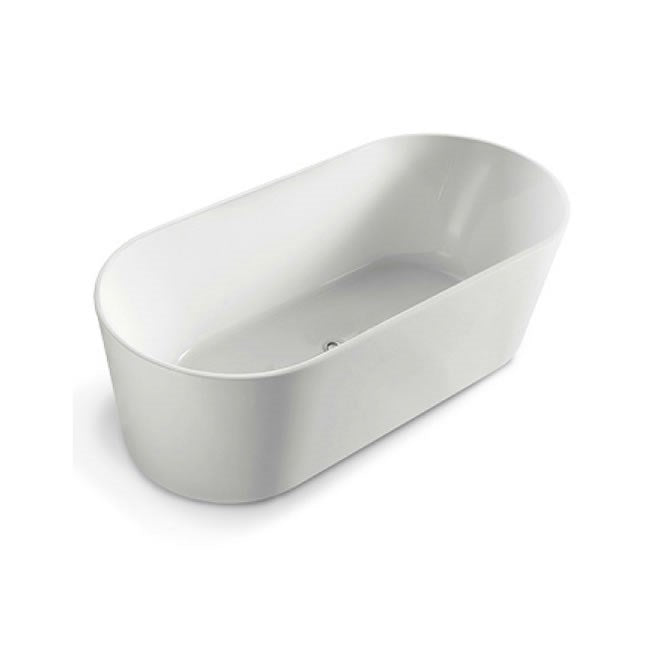 Acrylic Freestanding Bath Matt White 1500x750x580mm