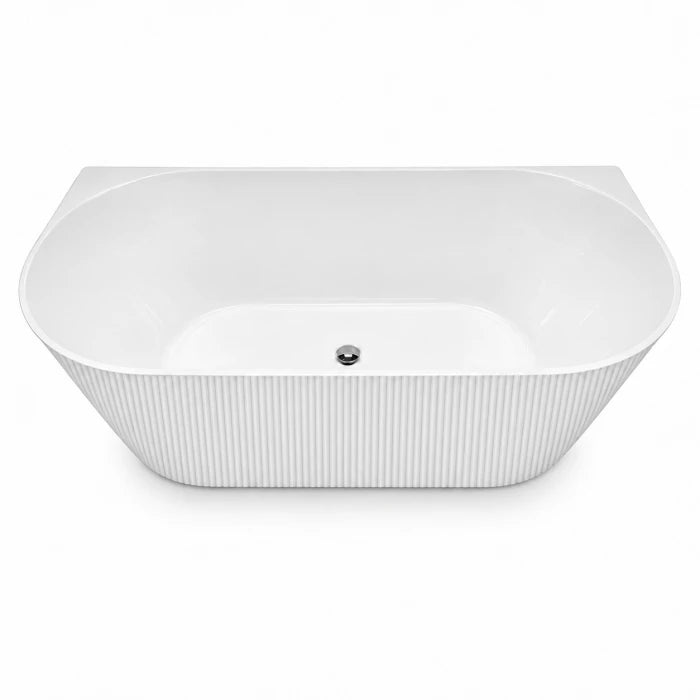 Back to Wall Fluted Bathtub BTBWRF Series