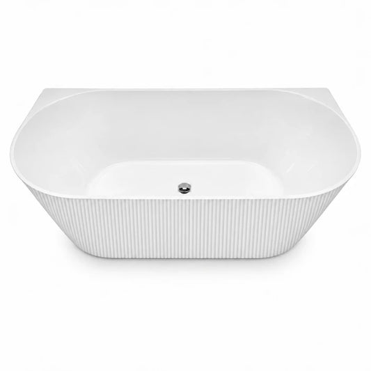 Back to Wall Fluted Bathtub BTBWRF Series