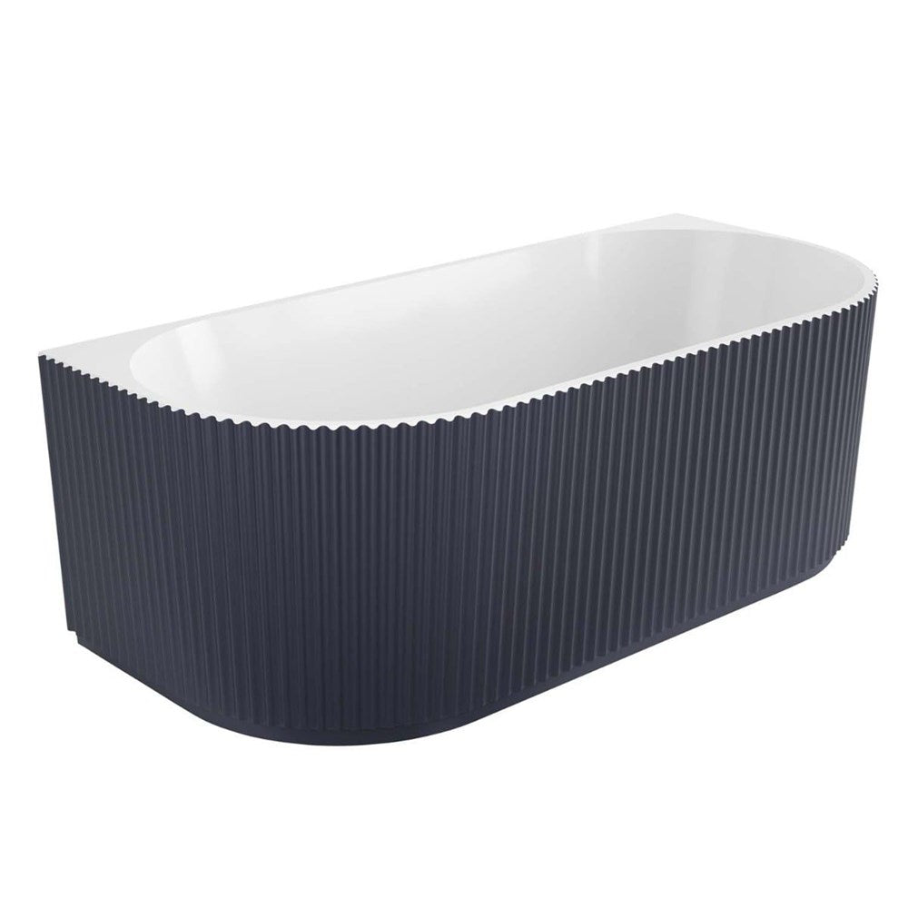 Back to Wall Fluted  Bathtub
