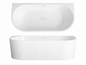 Back to Wall Fluted  Bathtub