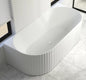 Back to Wall Fluted  Bathtub