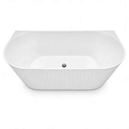 Back to Wall Fluted Bathtub BTBWRF Series