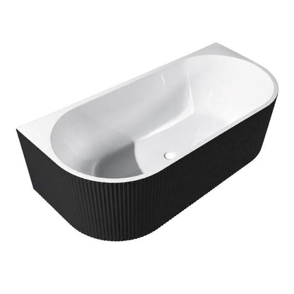 Back to Wall Fluted  Bathtub