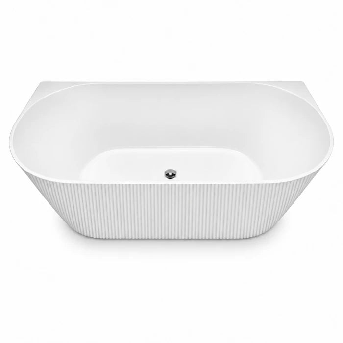 Back to Wall Fluted Bathtub BTBWRF Series