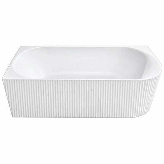 Left Side fluted Corner Bathtub BTCRRF Series