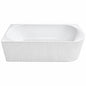 Left Side fluted Corner Bathtub BTCRRF Series
