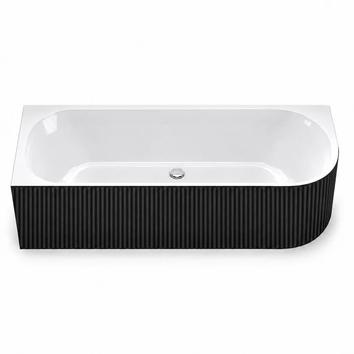 Left Side fluted Corner Bathtub BTCRRF Series