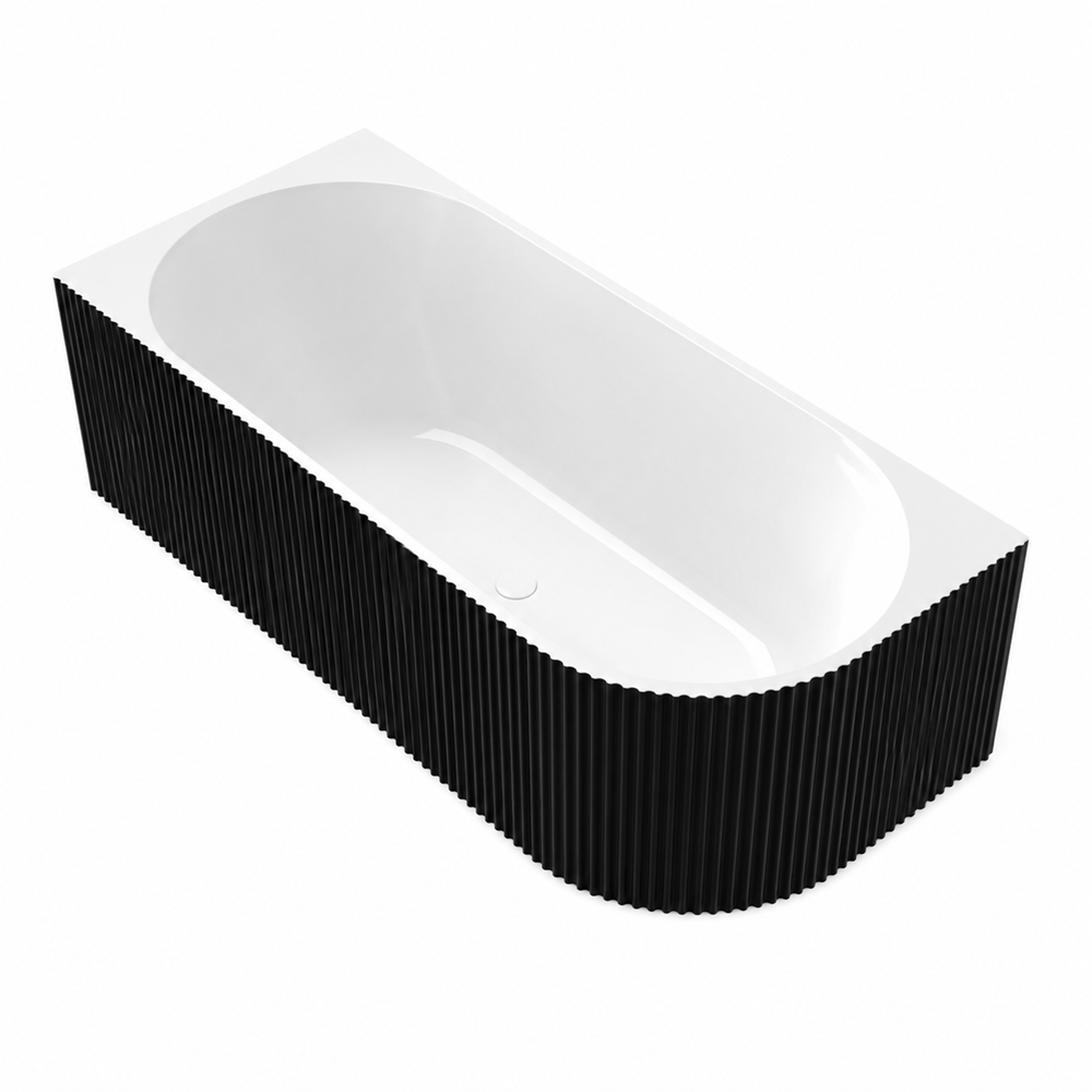 Corner Fluted Bathtub