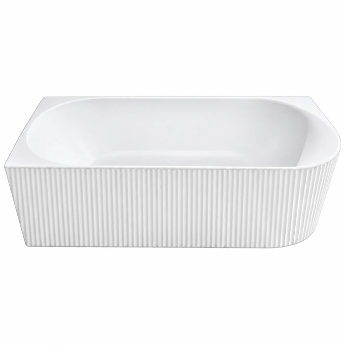 Left Side fluted Corner Bathtub BTCRRF Series