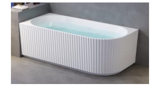 Corner Fluted Bathtub