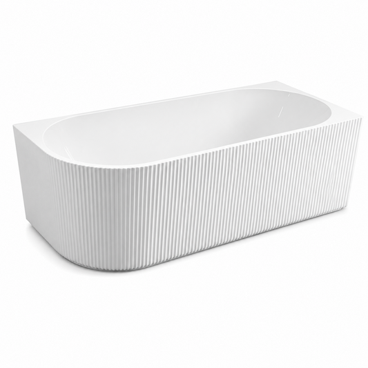 Corner Fluted Bathtub