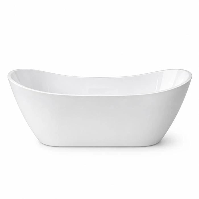 Regio Aura Freestanding Fluted Oval High Back Rest Premium Acrylic Bathtub Design