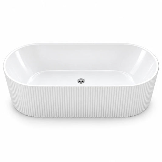 Freestanding Fluted Oval Bathtub BTFSOF Series