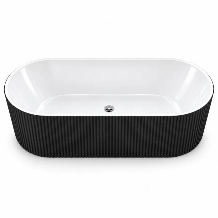 Freestanding Fluted Oval Bathtub BTFSOF Series