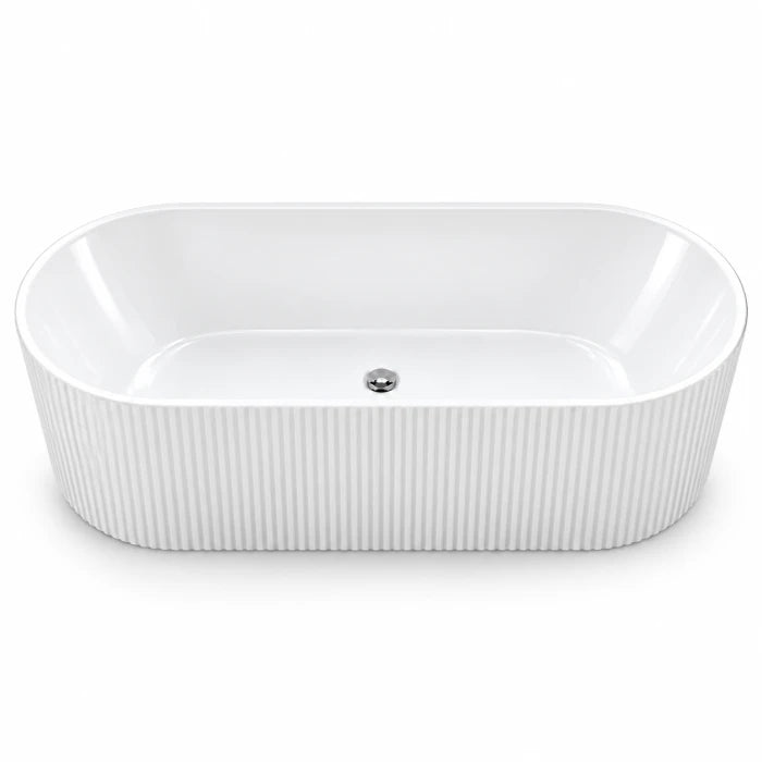 Freestanding Fluted Oval Bathtub BTFSOF Series