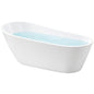 Freestanding Bathtub - Oval Shape - High Back Rest