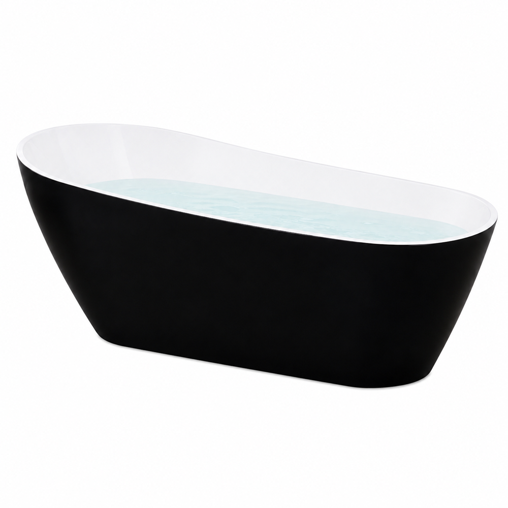 Freestanding Bathtub - Oval Shape - High Back Rest