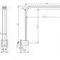 Elevated Square Shower Arm