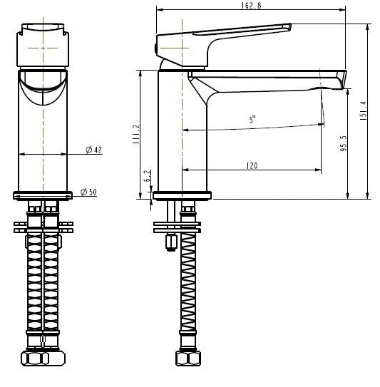 ROME Short Basin Mixer