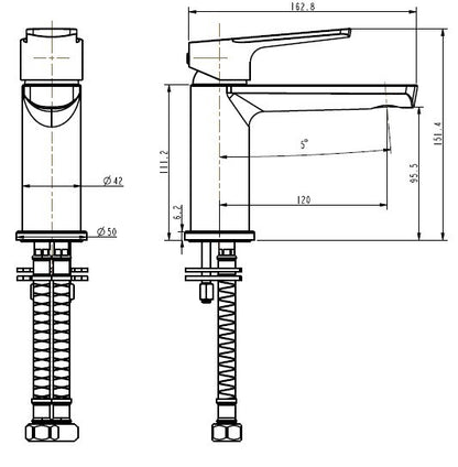 ROME Short Basin Mixer