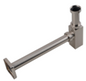 Square Brushed Nickel Bottle Trap 32mm
