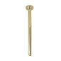 Round Brushed Yellow Gold Ceiling Shower Arm 400mm