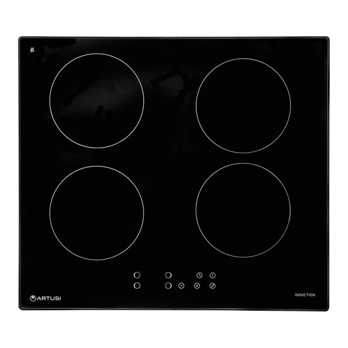 60CM 4 ZONE INDUCTION COOKTOP W BOOST FUNCTIONS BLACK TRIM