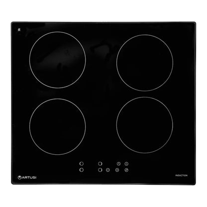 60CM 4 ZONE INDUCTION COOKTOP W BOOST FUNCTIONS BLACK TRIM
