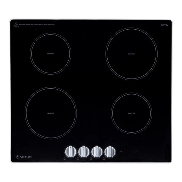 60CM 4 ZONE INDUCTION COOKTOP KNOB CONTROL