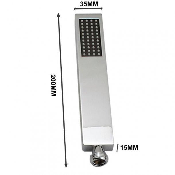 Chrome Brass Square Hand Held Shower Spray Head