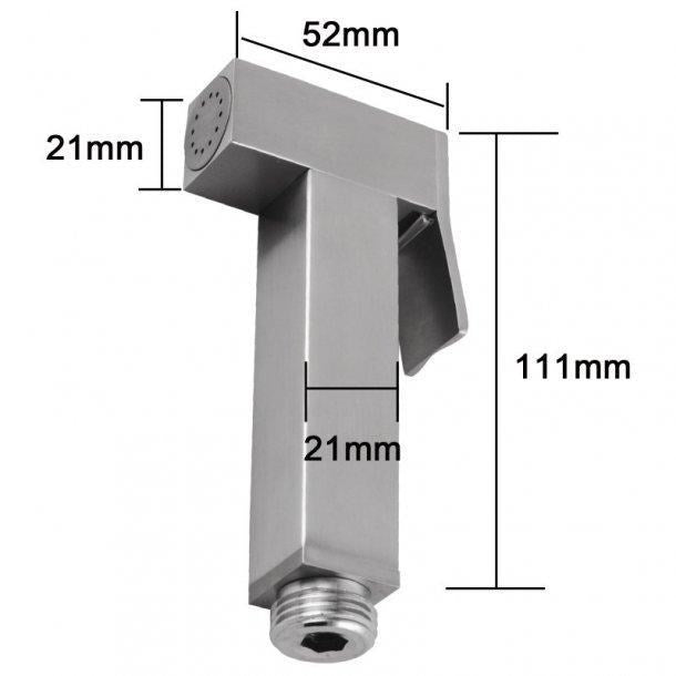 Square Brass Toilet Bidet Spray Kit