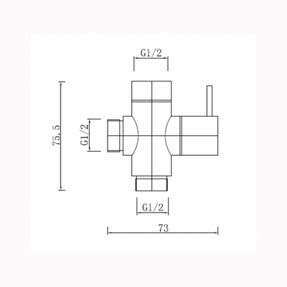 Brass Toilet Bidet Spray Diverter