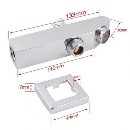 Chrome BathtubBasin Wall Spout with diverter
