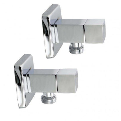 Bathroom Square 14 Turn Washing Machine Stop Tap (one piece)
