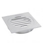 110*110mm Square Chrome Brass Floor Waste Shower Grate Drain(100mm Outlet)