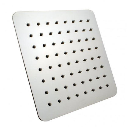 Square Chrome Super-slim Rainfall Shower Head 200mm