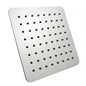 Square Chrome Super-slim Rainfall Shower Head 200mm