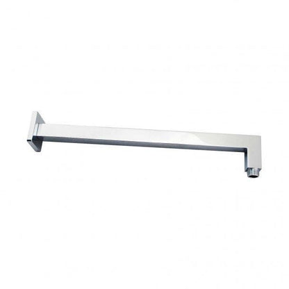 Square Chrome Brass Wall Mounted Shower Arm 400mm