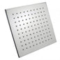 Square Chrome LED Rainfall Shower Head 200mm