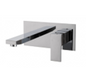 Chrome BathtubBasin Wall Mixer With Spout