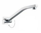 Square Chrome Swivel Wall Mounted Shower Arm