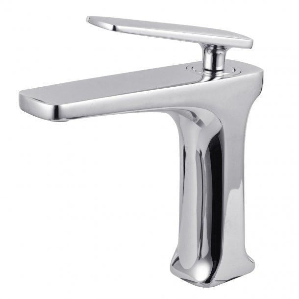 Square Chrome Basin Mixer